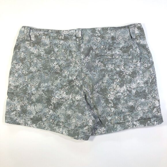 Maurice's Gray Splatter Print Twill Stretch Shorts - Picture 3 of 5